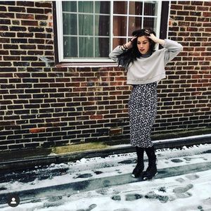 Free people black and white floral dress! Amazing fabric and quality